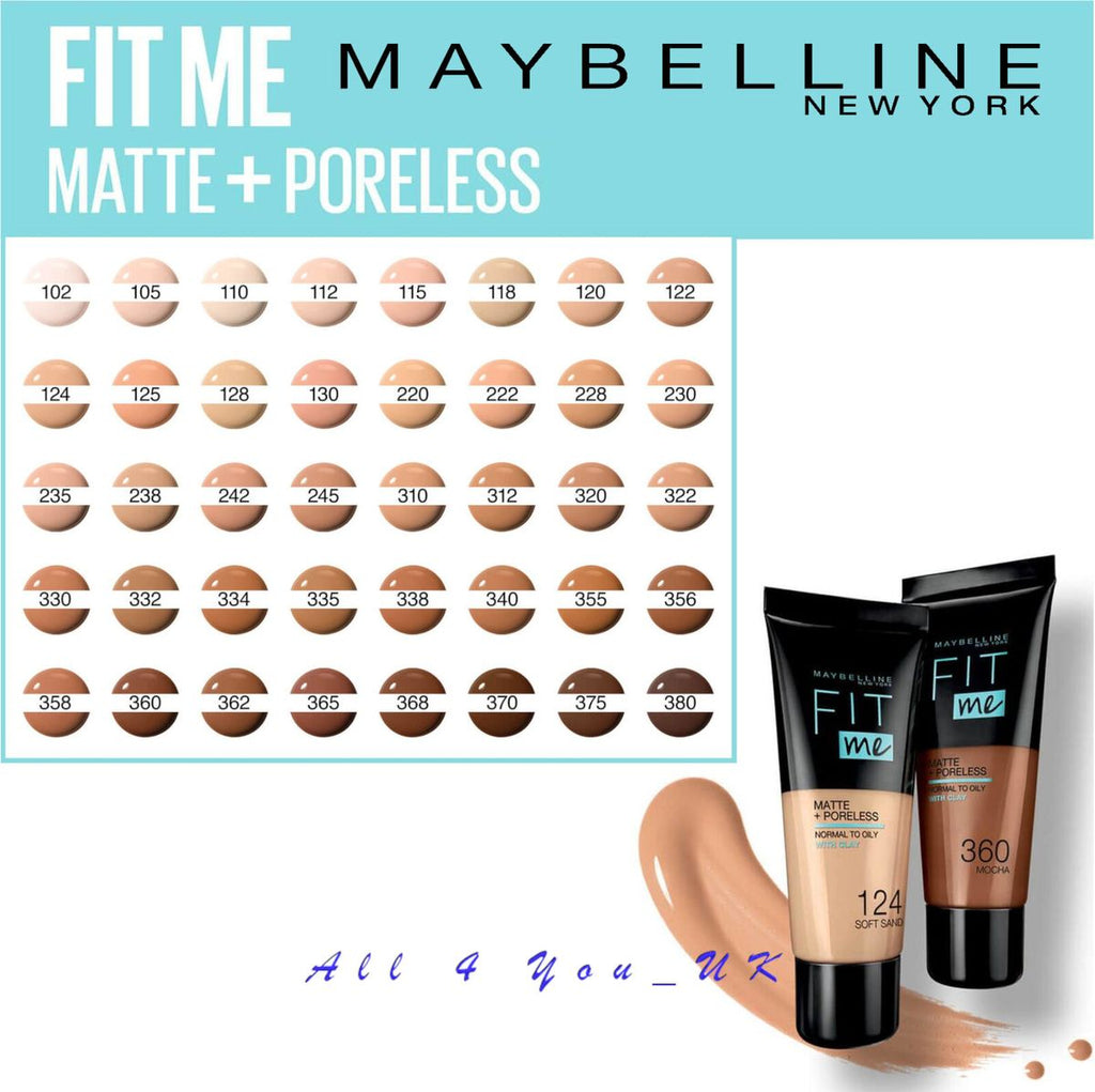 Maybelline New York Fit Me Matte + Poreless Liquid Foundation